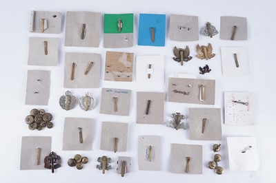 Lot 130 - A selection of British Yeomanry regimental cap badges and other items