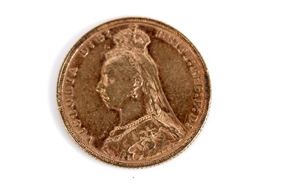 Lot 697 - A Queen Victoria gold sovereign 1892