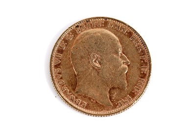 Lot 698 - An Edward VII gold sovereign