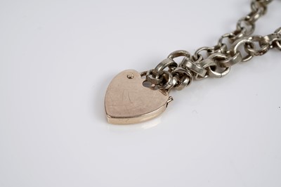 Lot 660 - A rose gold belcher link chain necklace; and other items