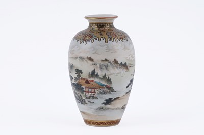 Lot 842 - A Japanese earthenware vase