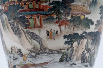 Lot 842 - A Japanese earthenware vase