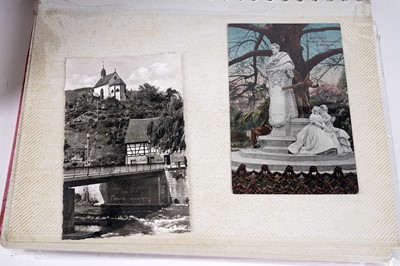 Lot 255 - A selection of holiday-type postcards; and a quantity of British and World stamps