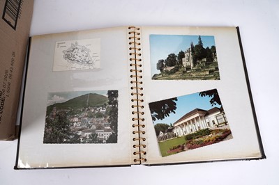 Lot 255 - A selection of holiday-type postcards; and a quantity of British and World stamps