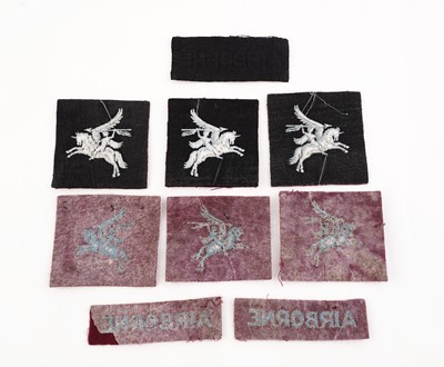 Lot 158 - A selection of Airborne cloth arm badges and Pegasus badges