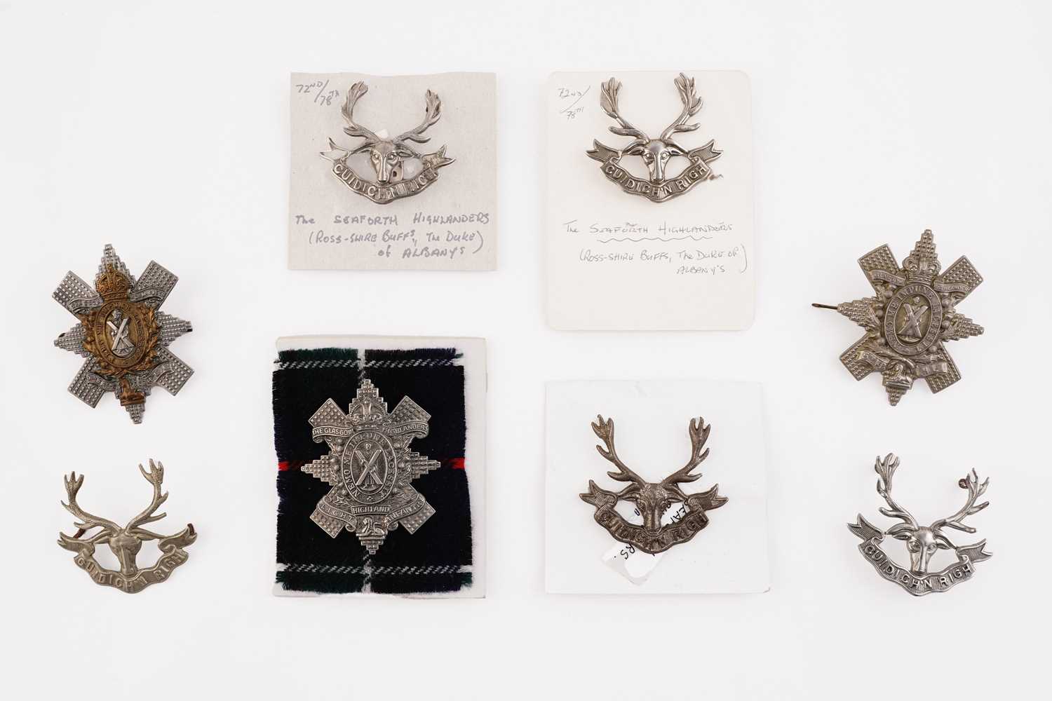 Lot 164 - A selection of Scottish interest military badges