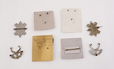 Lot 164 - A selection of Scottish interest military badges