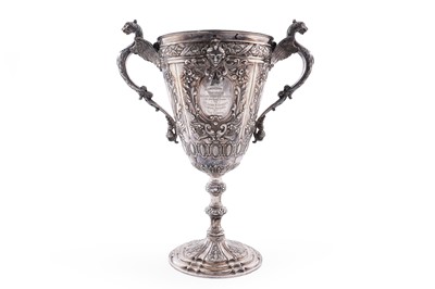 Lot 97 - A Victorian silver trophy cup