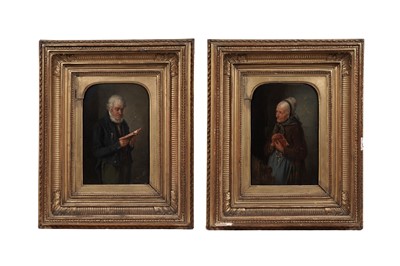 Lot 3 - Johann Lorenz Maas - Male and Female studies | oil