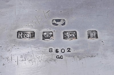 Lot 11 - A George V art deco silver salver