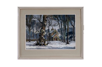 Lot 560 - Alan Reid Cook - The Church of Our Lady, Seaton Delaval | pastel
