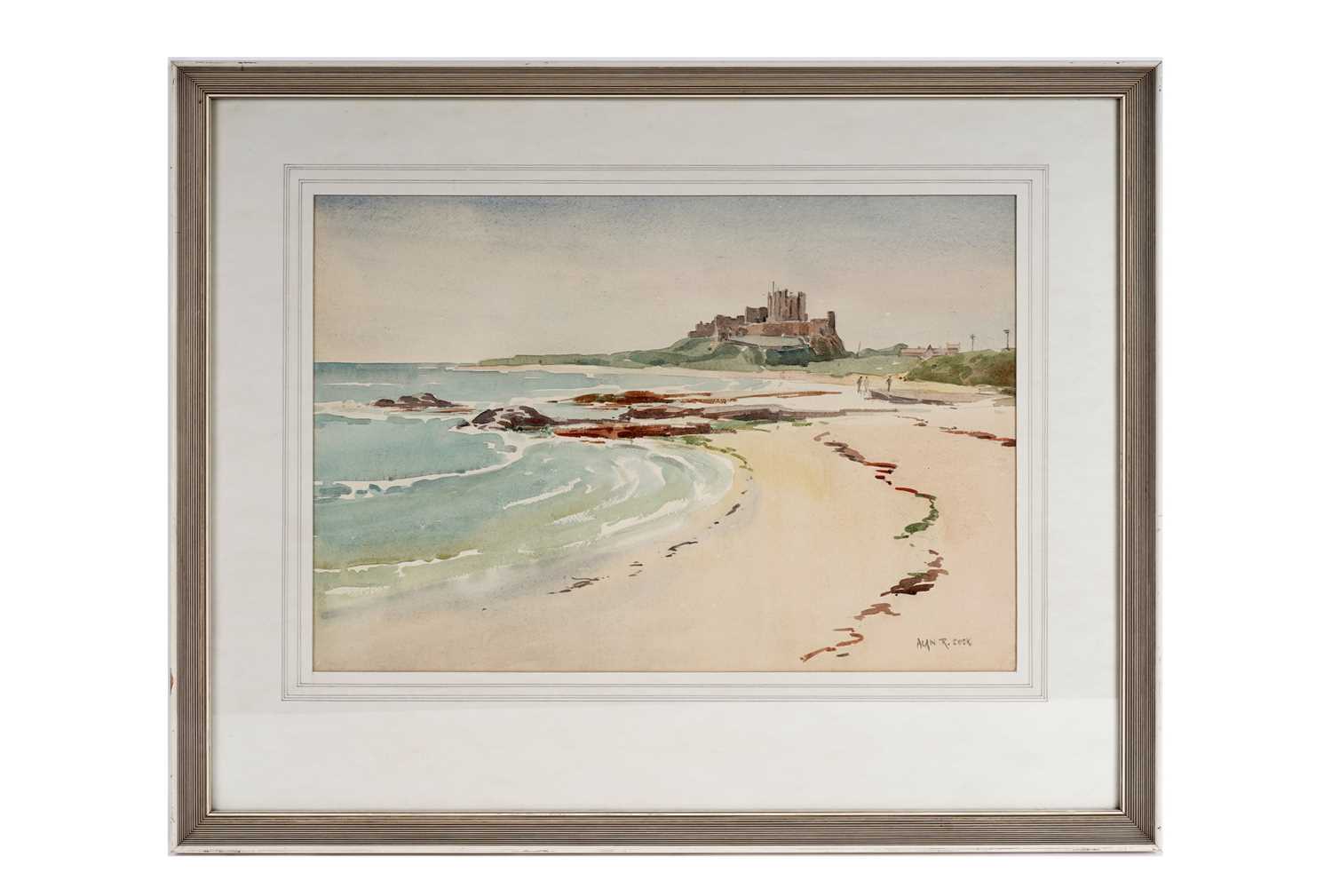 Lot 558 - Alan Reid Cook - Bamburgh Castle | watercolour