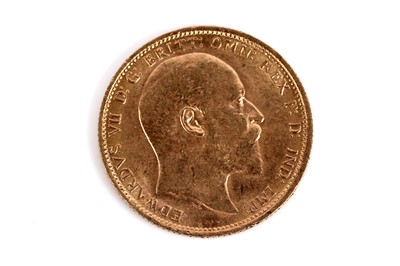 Lot 521 - An Edward VII 1903 gold sovereign