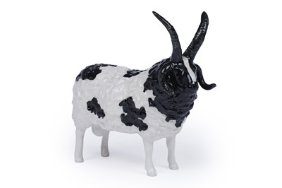 Lot 778 - Harper Shebeg Pottery, Isle of Man: eight figures of goats and sheep