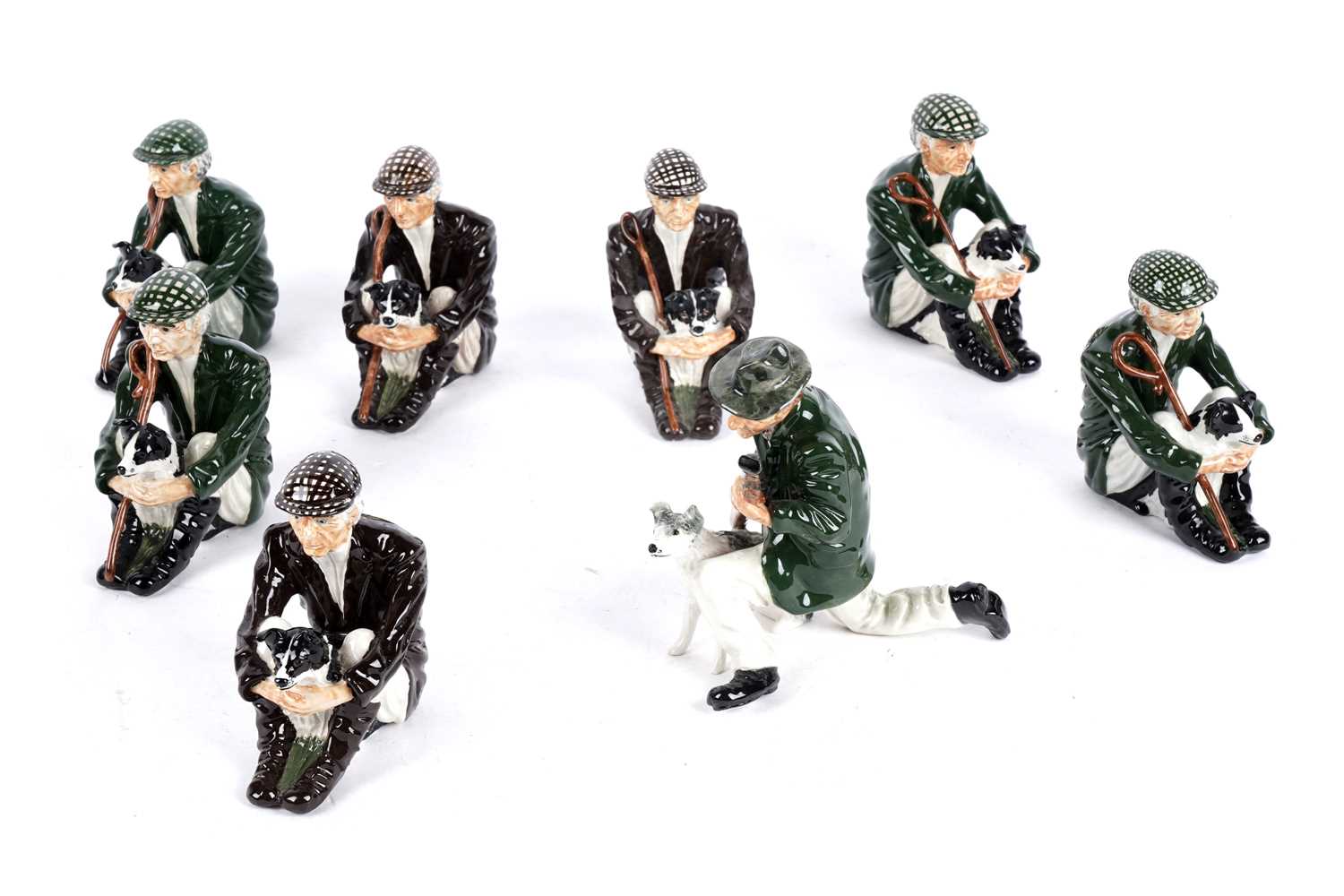 Lot 794 - Shebeg Pottery, Isle of Man: a collection of ceramic figural studies