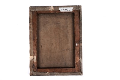 Lot 628 - Isa Jobling - Portrait of a widowed fisherwoman in a black Staithes bonnet | oil