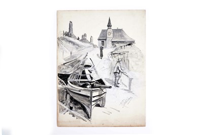 Lot 788 - Robert Jobling - The Fisherman's Refuge, Cullercoats | watercolour