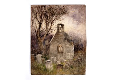 Lot 800 - Joseph Jobling - The Belltower of a Countryside Chapel | watercolour