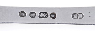 Lot 130 - Assorted antique silver Queen’s pattern flatware and cutlery