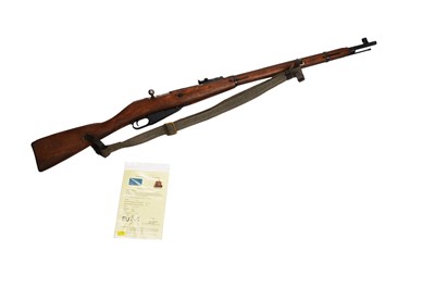 Lot 243 - A deactivated Russian Nagant 7.62mm bolt-action rifle