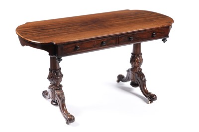 Lot 1070 - A George IV rosewood library table