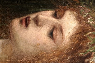 Lot 730 - Follower of John Everett Millais - A Study of Ophelia | oil