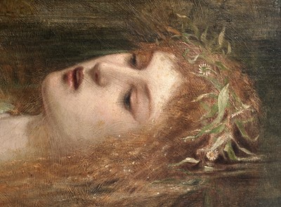 Lot 730 - Follower of John Everett Millais - A Study of Ophelia | oil