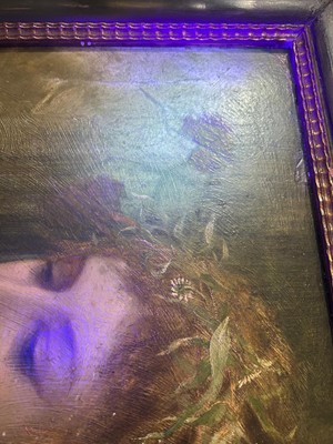 Lot 730 - Follower of John Everett Millais - A Study of Ophelia | oil