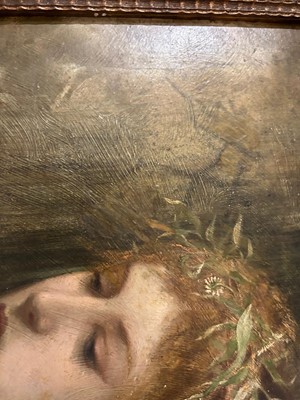 Lot 730 - Follower of John Everett Millais - A Study of Ophelia | oil