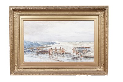 Lot 838 - Alex Ballingall - Now Then Lads! Alltogether | watercolour