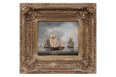 Lot 741 - Circle of Jan Van Os - Marine Scene with Fishing Boats | oil