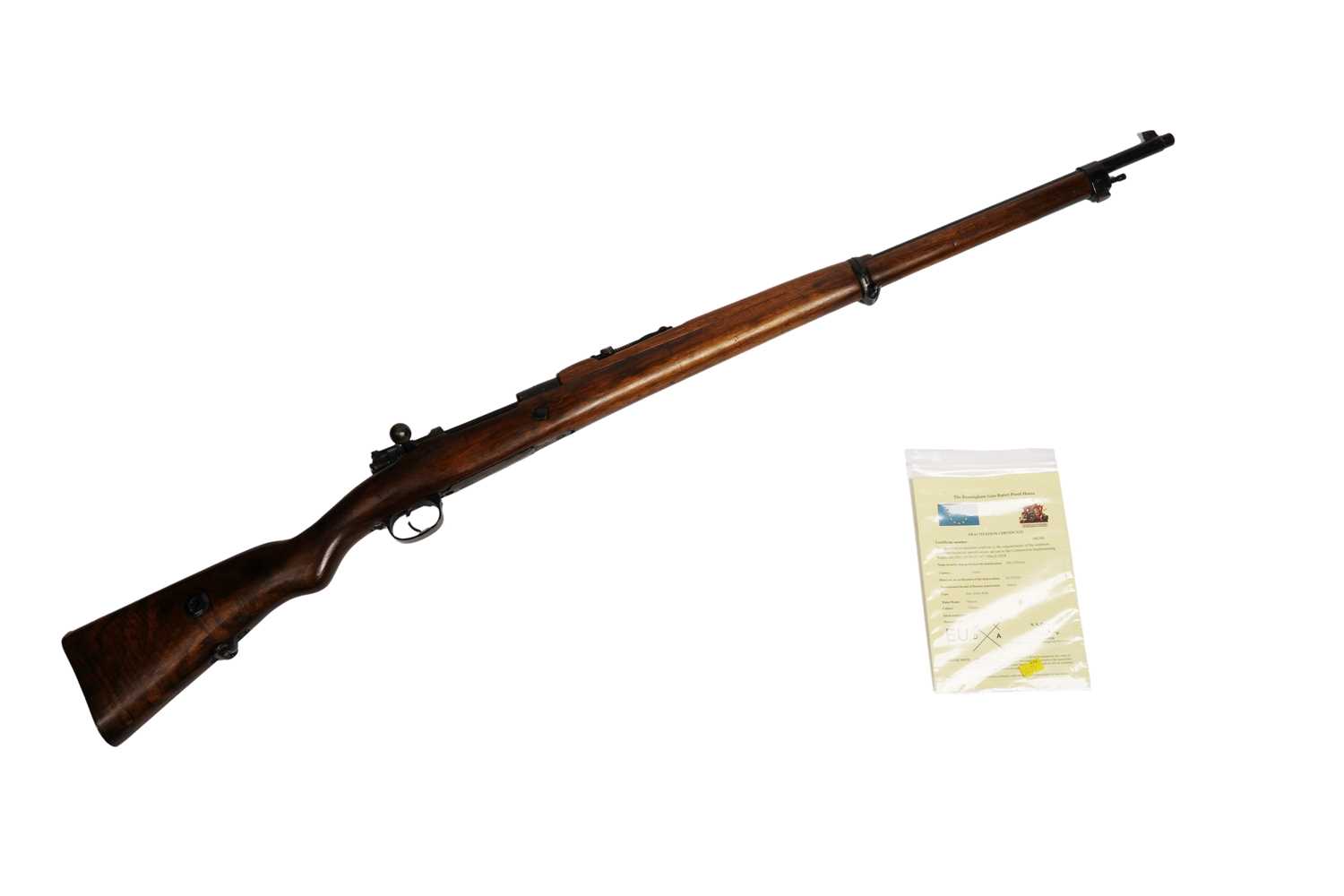 Lot 246 - A deactivated Turkish Mauser 7.92mm bold action rifle