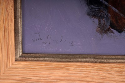 Lot 534 - John Boyd - Self Portrait in a yellow shirt | oil