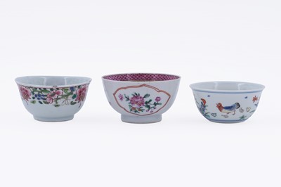 Lot 808 - Three Chinese tea bowls