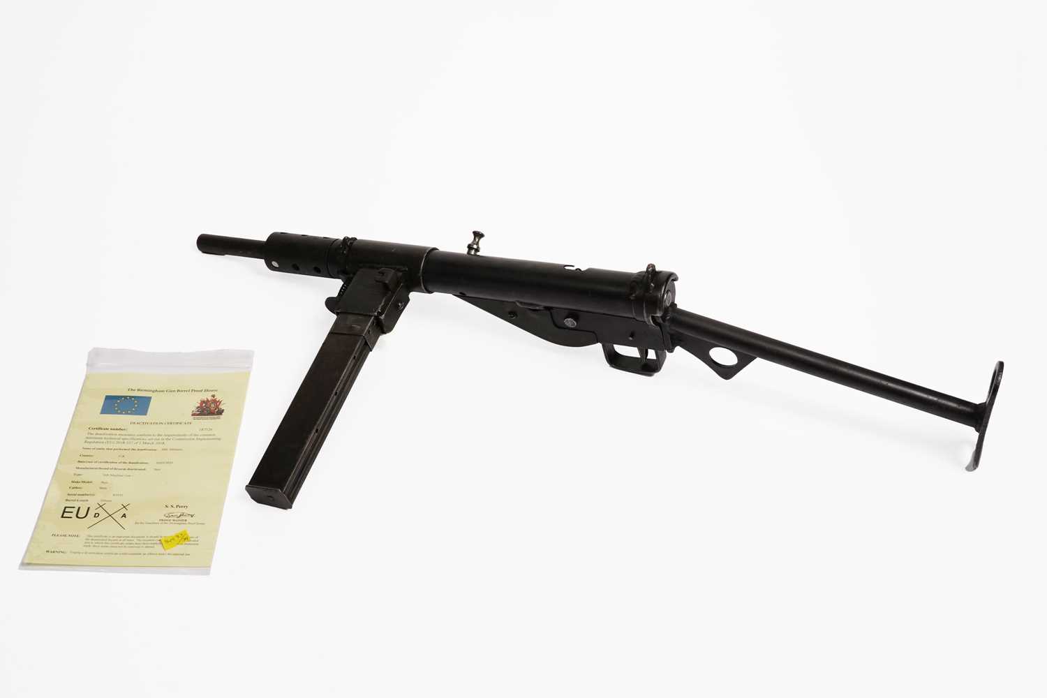 Lot 263 - A deactivated Sten Mark II 9mm submachine gun