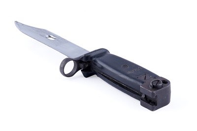 Lot 298 - An East German bayonet; and a West German knife