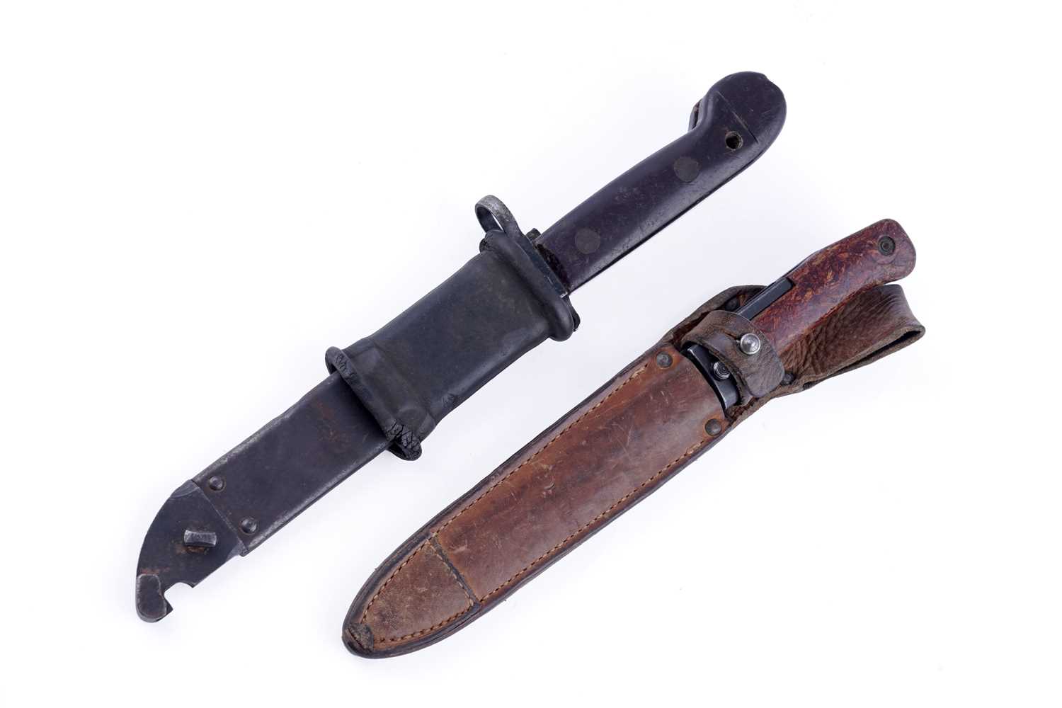 Lot 299 - Czech VZ58 bayonet; and an AK47 bayonet
