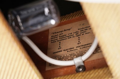 Lot 161 - A 1961 Fender Tweed 2-Watt Champ amp