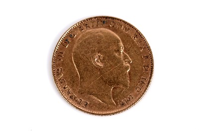 Lot 557 - An Edward VII 1906 gold half sovereign