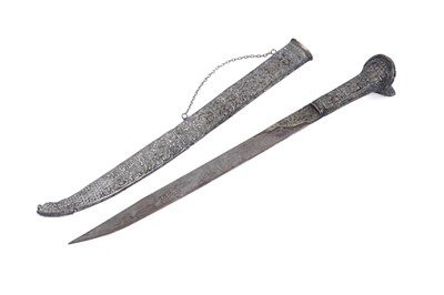 Lot 116 - A 19th Century Ottoman yataghan short sword