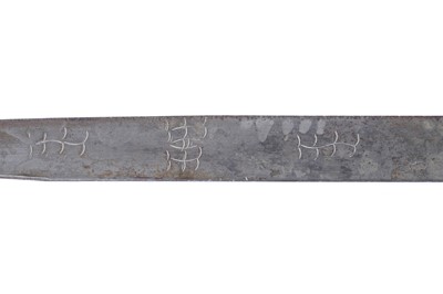 Lot 116 - A 19th Century Ottoman yataghan short sword