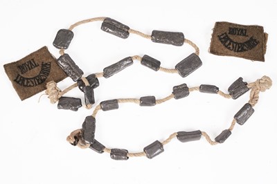 Lot 331 - A Second World War battledress tunic; and other items