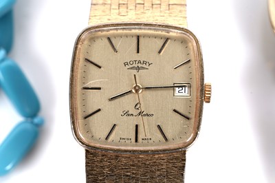 Lot 566 - Costume jewellery and watches