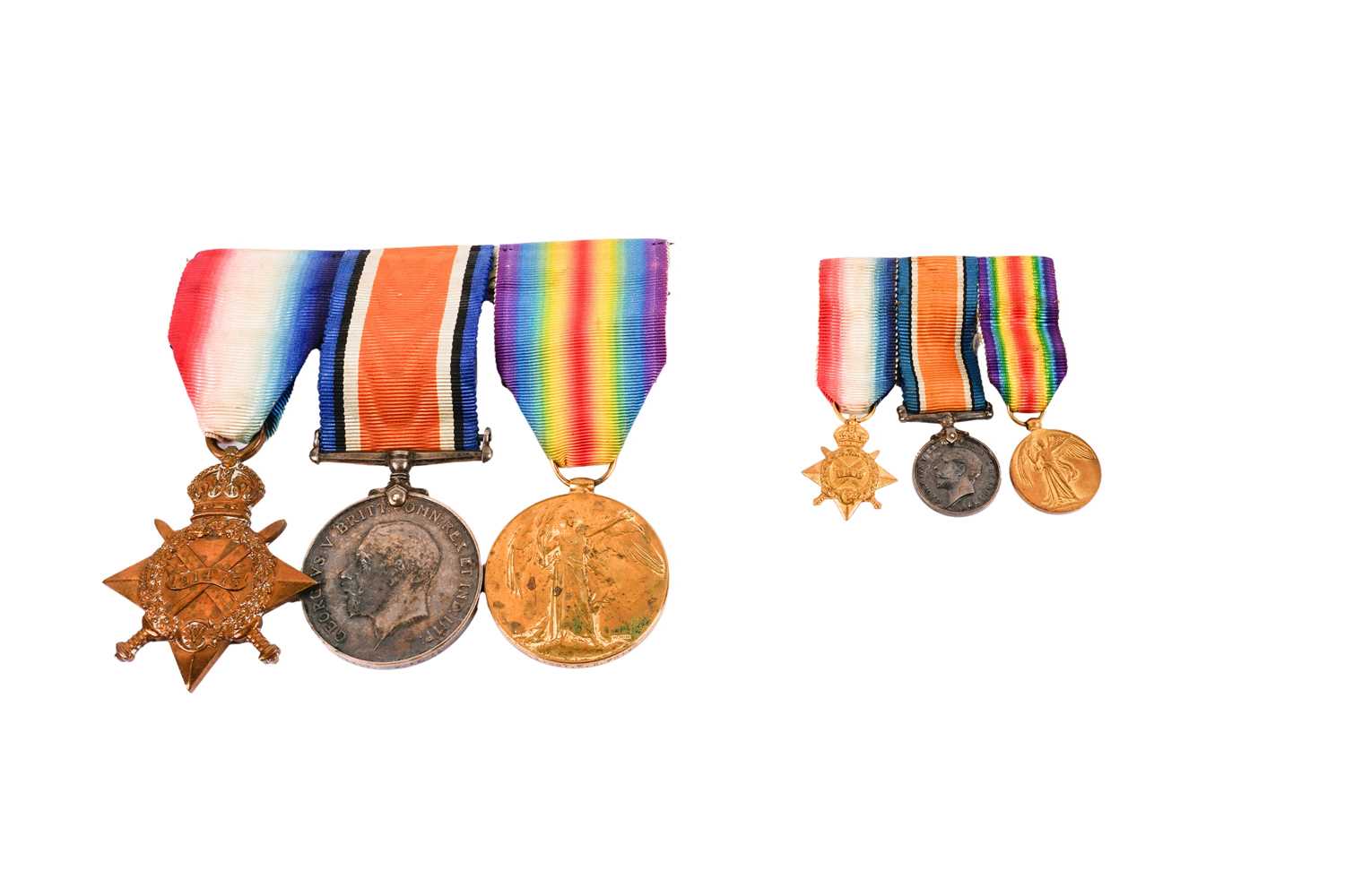 Lot 218 - A group of First World War general service medals