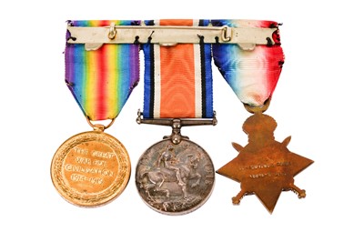 Lot 218 - A group of First World War general service medals