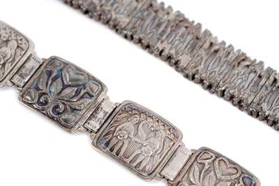 Lot 564 - Two Danish Modernist silver bracelets