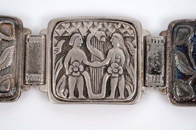 Lot 564 - Two Danish Modernist silver bracelets