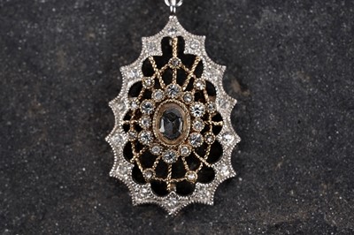 Lot 571 - Antique and modern costume jewellery including: a Victorian sapphire stick pin