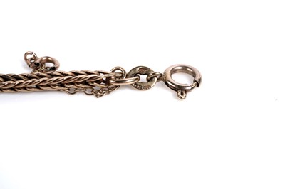 Lot 549 - A 9ct gold wheat link necklace