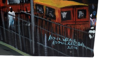 Lot 514 - Abdulsalam Abdulkareem - An African Street Scene | acrylic